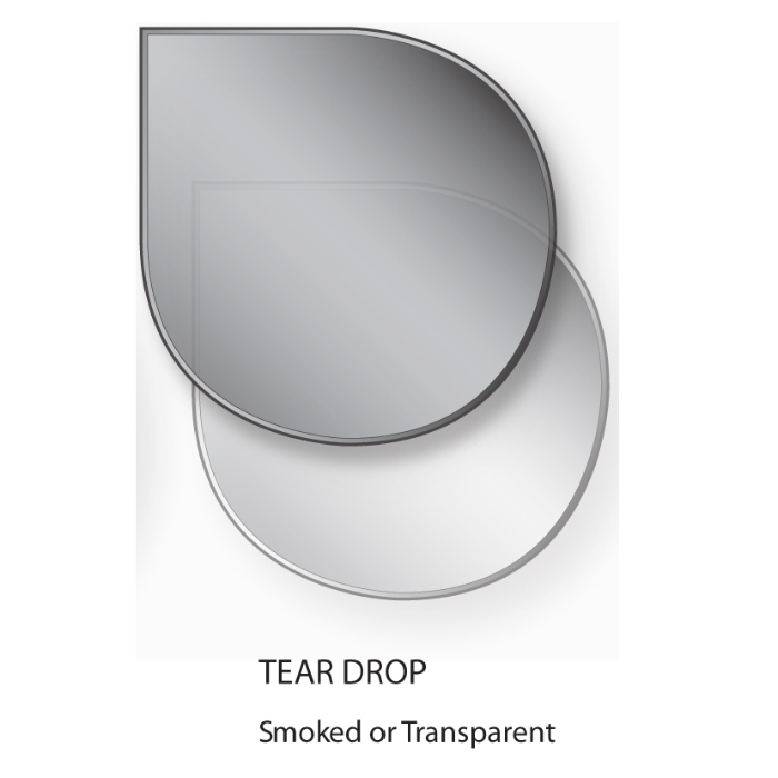 Gallery 1100mm x 1100mm Teardrop Transparent Glass Hearth Gallery 1100mm x 1100mm Teardrop Transparent Glass Hearth