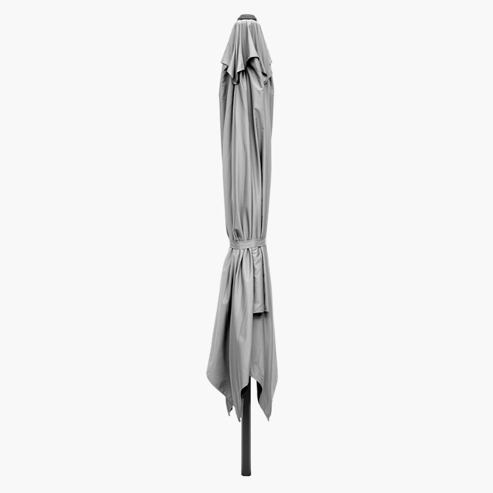 Platinum Glow Challenger T2 3m Square Free Arm Parasol | Luna Grey