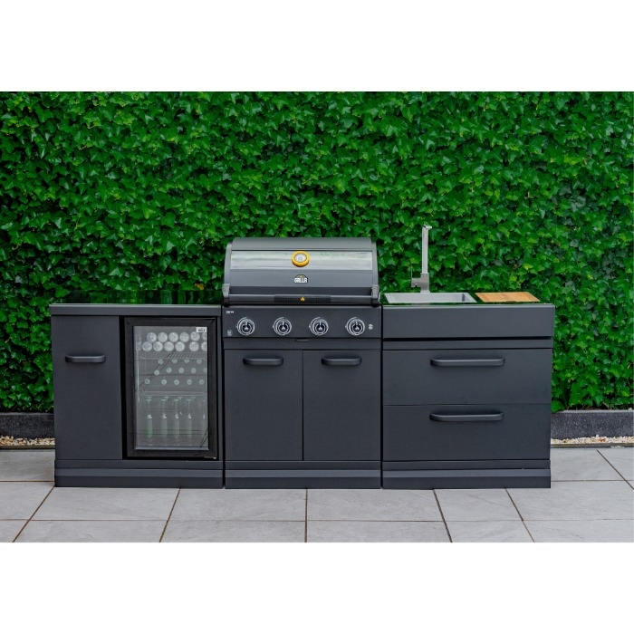 GRLLR Outdoor Kitchen - Fridge, Sink and Expansion Unit (example configuration 2)