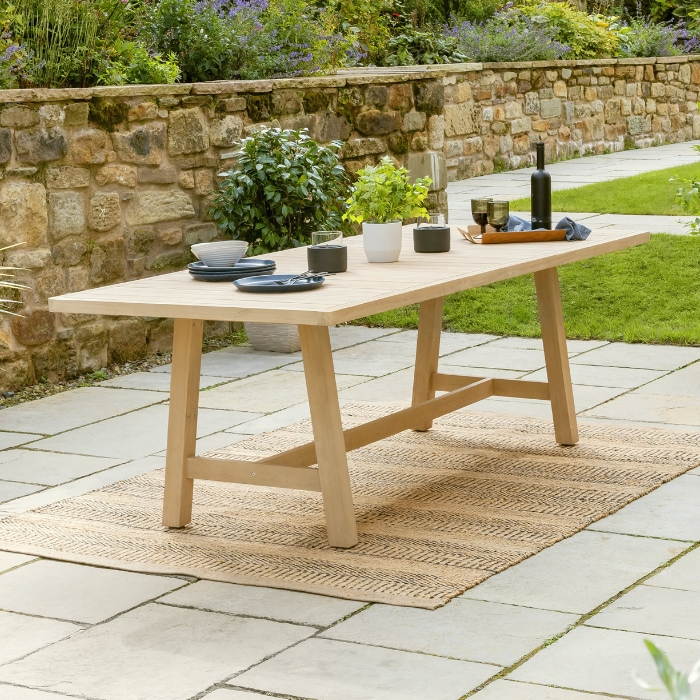 Kettler Cora Rope Seat Rectangular Dining Set Stoves Are Us