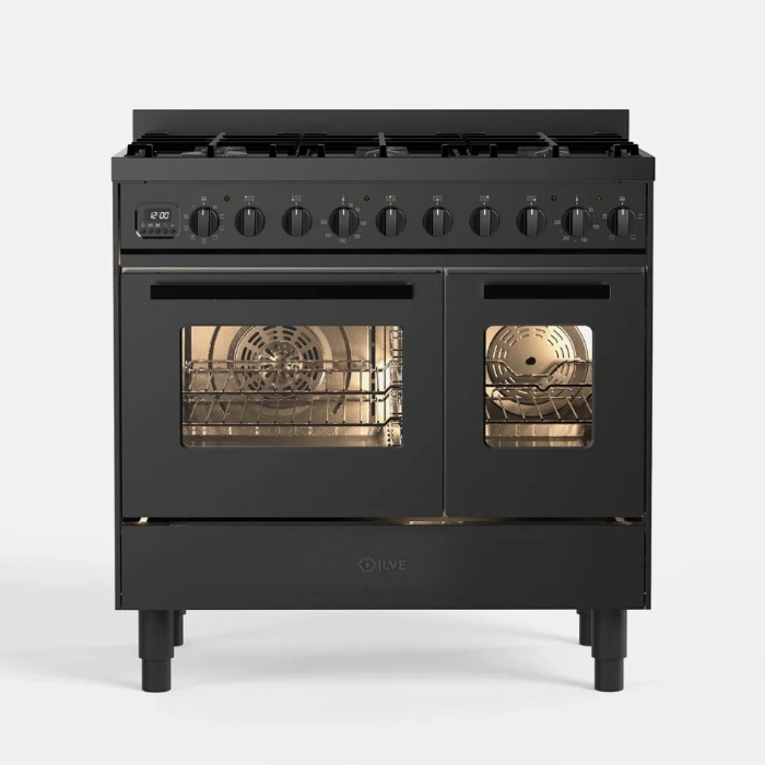 ILVE Pro Line 90cm Range Cooker, Graphite ILVE Pro Line 90cm Range Cooker, Graphite