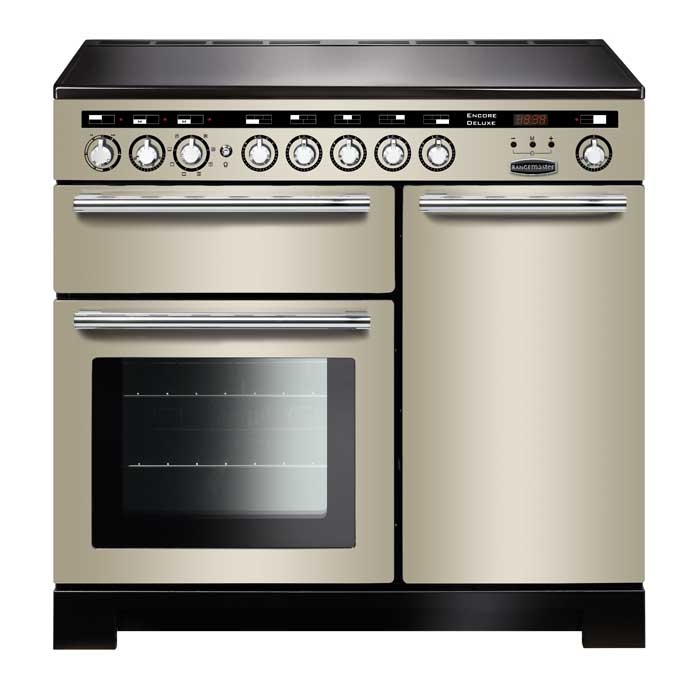 Rangemaster Encore Deluxe 100cm Induction Range Cooker, Ivory Rangemaster Encore Deluxe 100cm Induction Range Cooker, Ivory