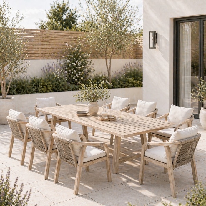 Kettler Cora Rectangular 8 Seater Dining Set