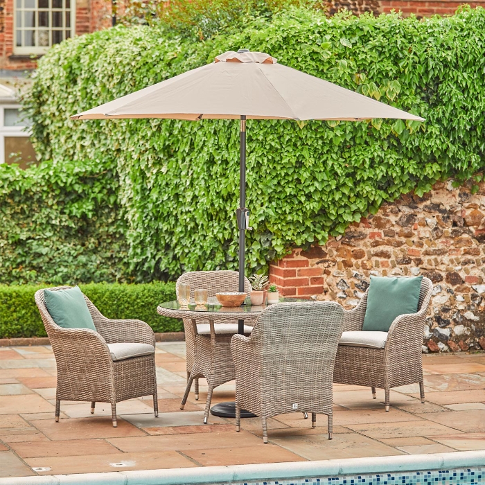 LG Outdoor Monte Carlo Sand 4 Seat Dining Set