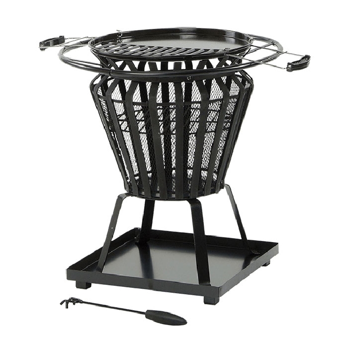 Lifestyle Signa Fire Basket with BBQ Grill Lifestyle Signa Fire Basket with BBQ Grill