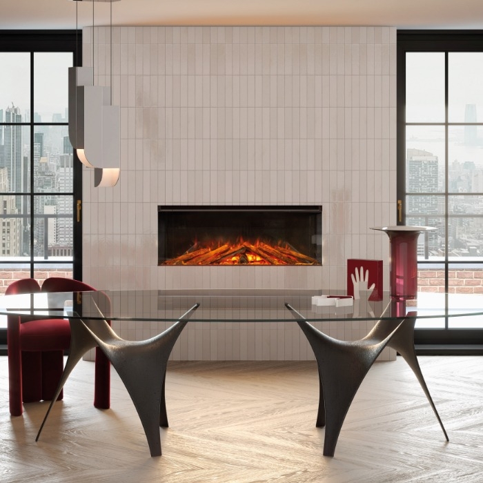 La Nordica Lumen 1200 Built-In Electric Fire, Frontal