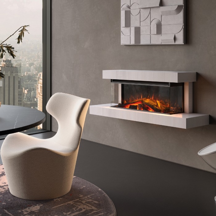 La Nordica Lumen 870 Wall-Mounted Electric Fire | Stoves Are Us