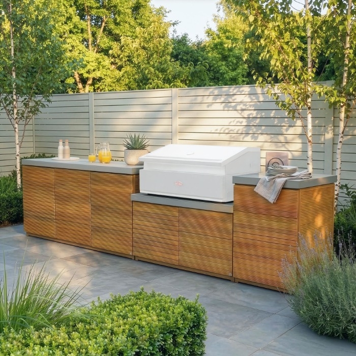 Maze Bali Outdoor Kitchen Storage Unit, Large