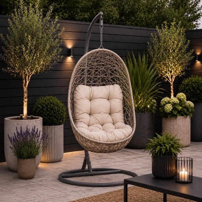Monte Carl Egg Chair in Sand