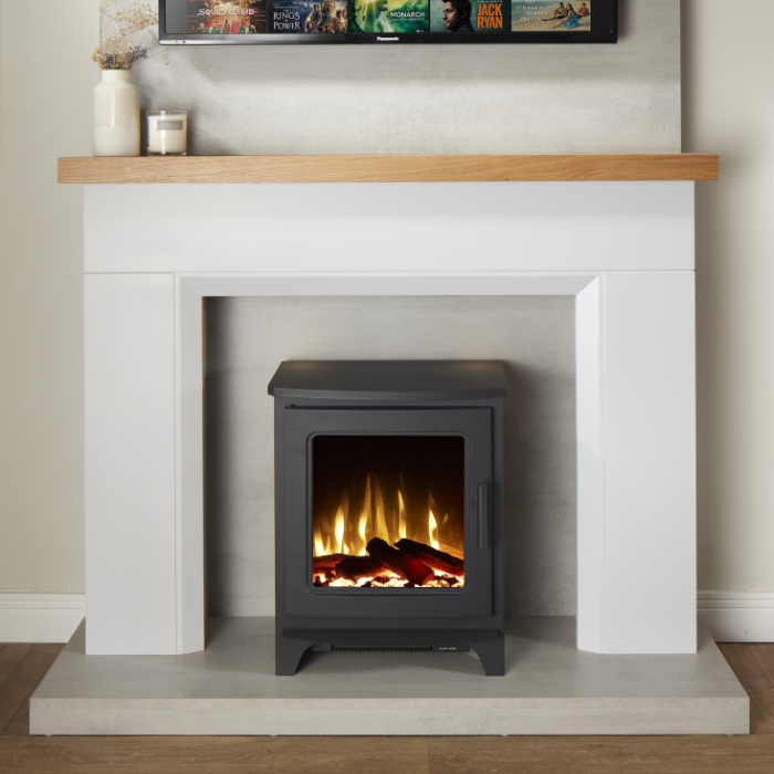 Firetti New York Electric Fireplace Suite With Stove