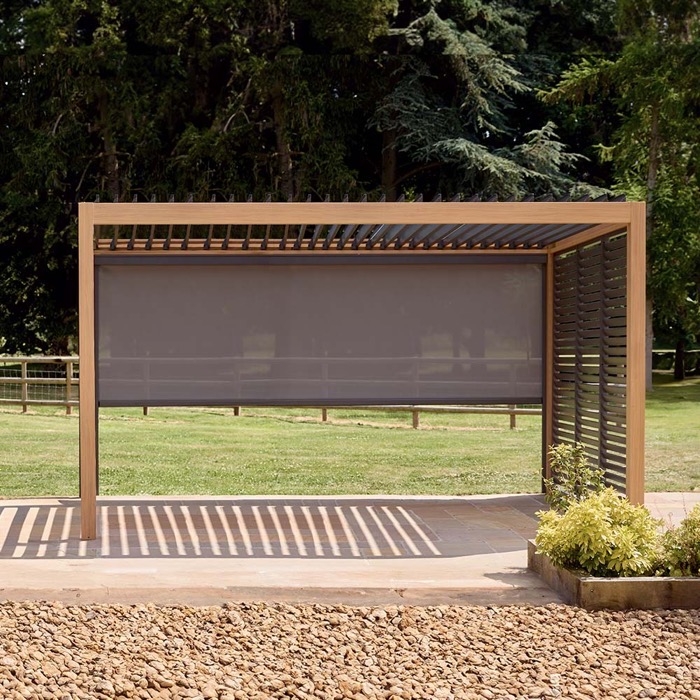 LG Outdoor | Sanctuary Oak 4 x 3m Pergola with Lights