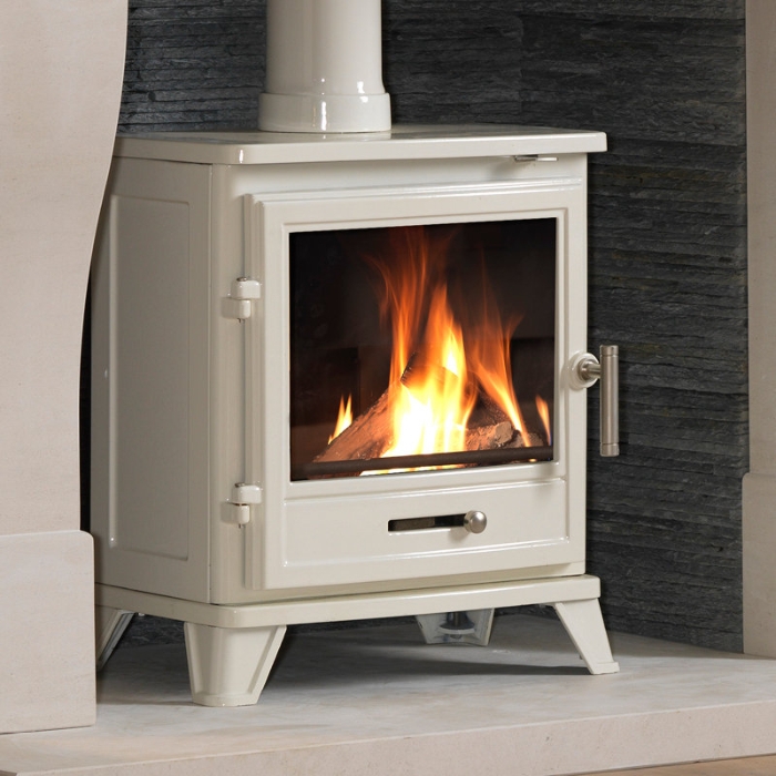 Penman Bassington Conventional Flue Gas Stove, White Enamel Penman Bassington Conventional Flue Gas Stove, White Enamel