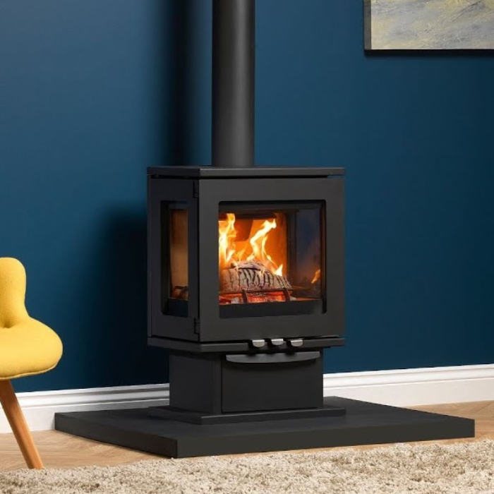Purevision Linear LPV5 3-Sided 5kW Wood Burning Stove Purevision Linear LPV5 3-Sided 5kW Wood Burning Stove