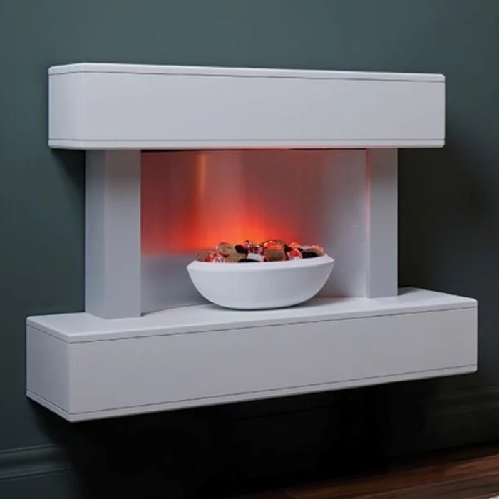 Suncrest Purley 39 Inch Wall Mounted Electric Fireplace