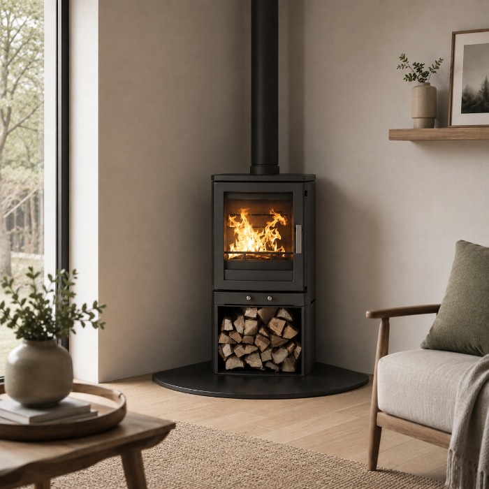 Quadrant Black Granite Hearth, Lifestyle