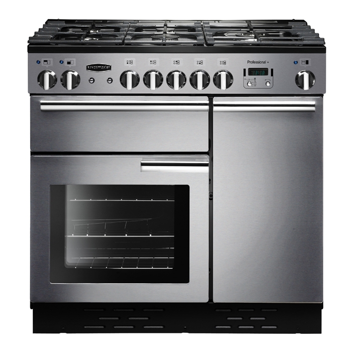 Rangemaster Professional Plus 90cm Dual Fuel Range Cooker, Stainless Steel Rangemaster Professional Plus 90cm Dual Fuel Range Cooker, Stainless Steel
