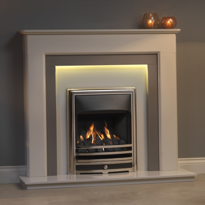 Gallery Riverslea two-tone fireplace Gallery Riverslea two-tone fireplace