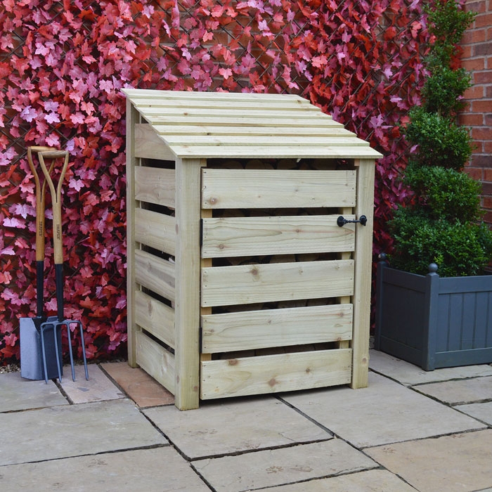 Burley 4ft Slatted Log Store with Door Burley 4ft Slatted Log Store with Door