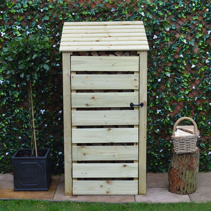 Burley 6ft Slatted Log Store with Reversed Roof Burley 6ft Slatted Log Store with Reversed Roof