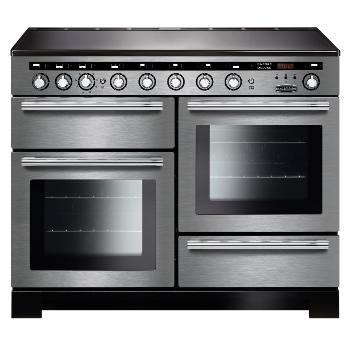 Rangemaster Encore Deluxe 110cm Induction Range Cooker, Stainless Steel Rangemaster Encore Deluxe 110cm Induction Range Cooker, Stainless Steel