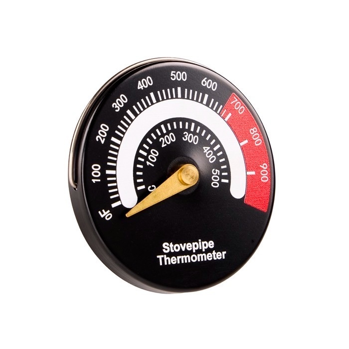 Magnetic stove pipe thermometer