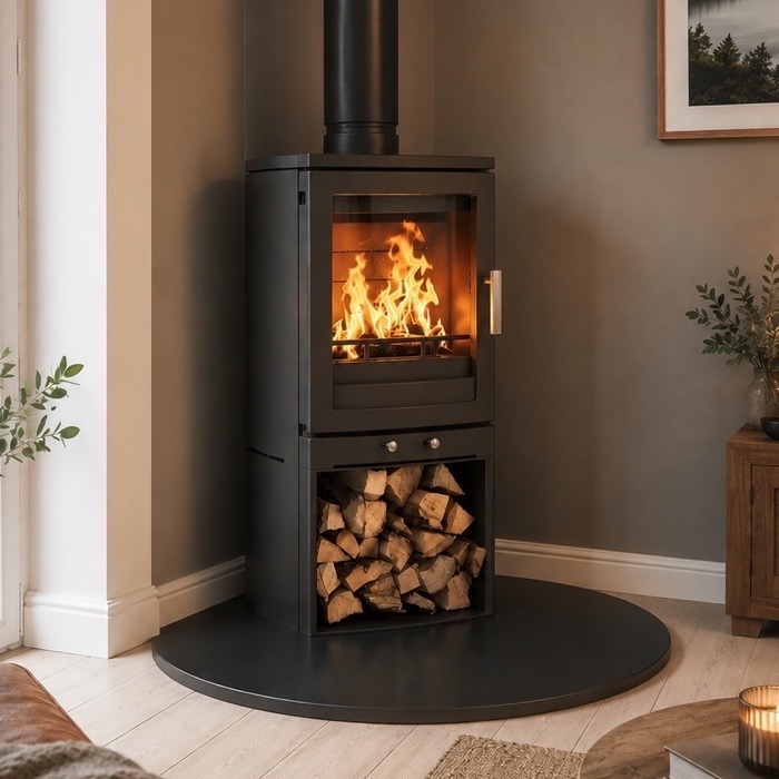 Small Teardrop Granite Hearth