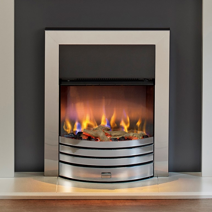 Dimplex Torridon Optiflame Electric Fire, Chrome Dimplex Torridon Optiflame Electric Fire, Chrome