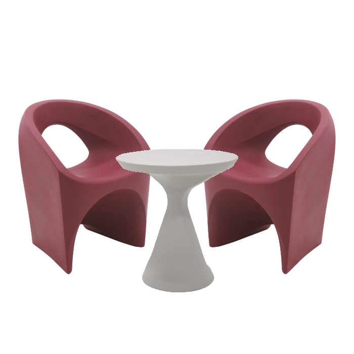 Tramontina Jet 3 Piece Lounge Set, Burgundy/Concrete Tramontina Jet 3 Piece Lounge Set, Burgundy/Concrete