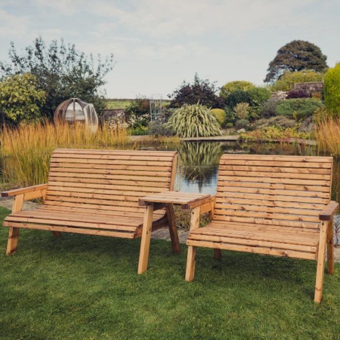 Churnet Valley 5 Seat Bench Set