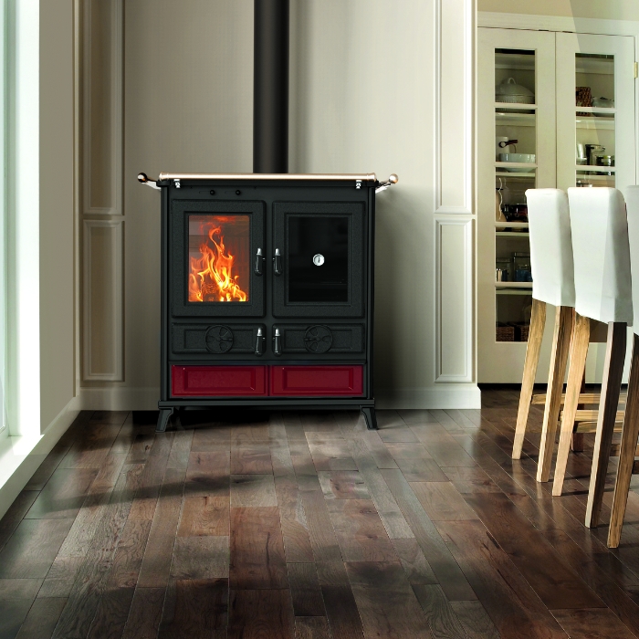 Buy Thermorossi Violetta Evo Bordeaux | Wood Burning Cooker