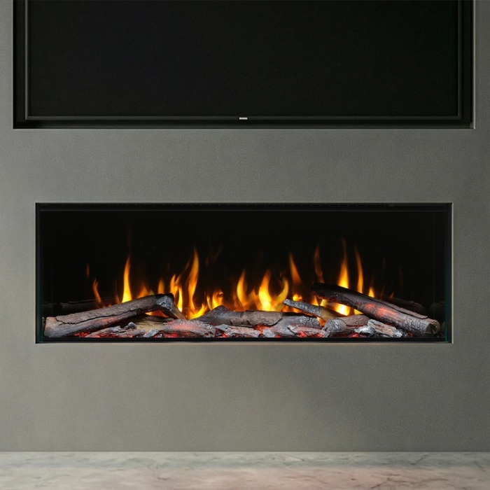 Vision Solus VS100+ Electric Fire, 1 Sided Close Up