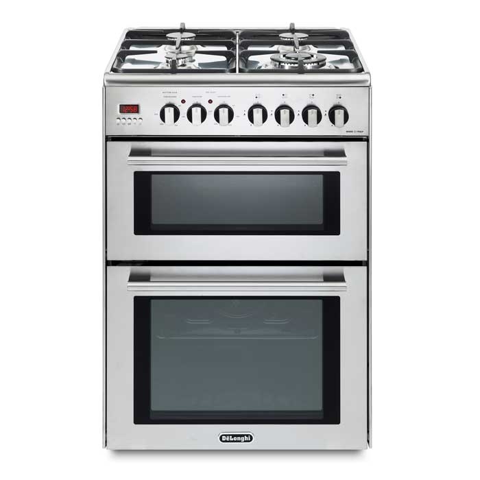 Delonghi DDC606DF 60cm Dual Fuel Double Cooker Stainless Steel