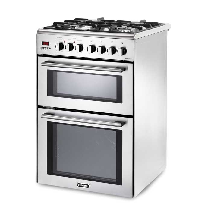 Delonghi DDC 606DF 60cm Stainless Steel Freestanding Dual Fuel Double