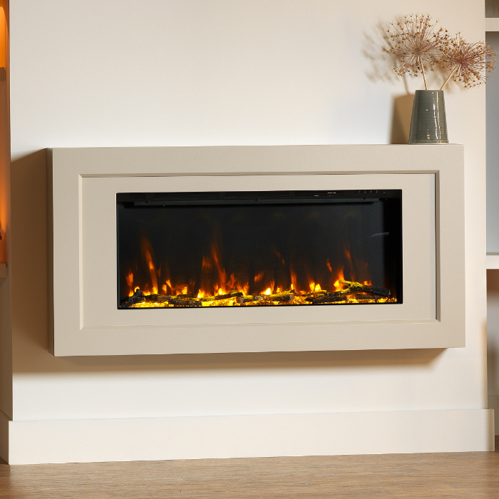 ACR Edgbaston Wall Mounted Electric Fireplace Suite with PR-900E Built In  Electric Fire | Stoves Are Us