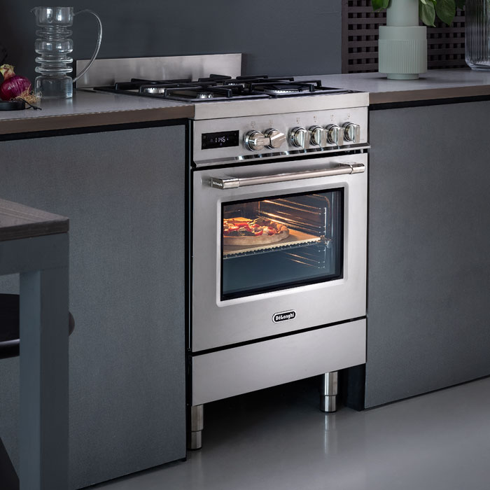 DeLonghi DSC626MF-1 60cm Dual Fuel Cooker Stainless Steel