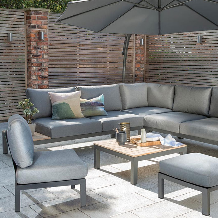 Kettler elba low 2025 corner sofa lounge set