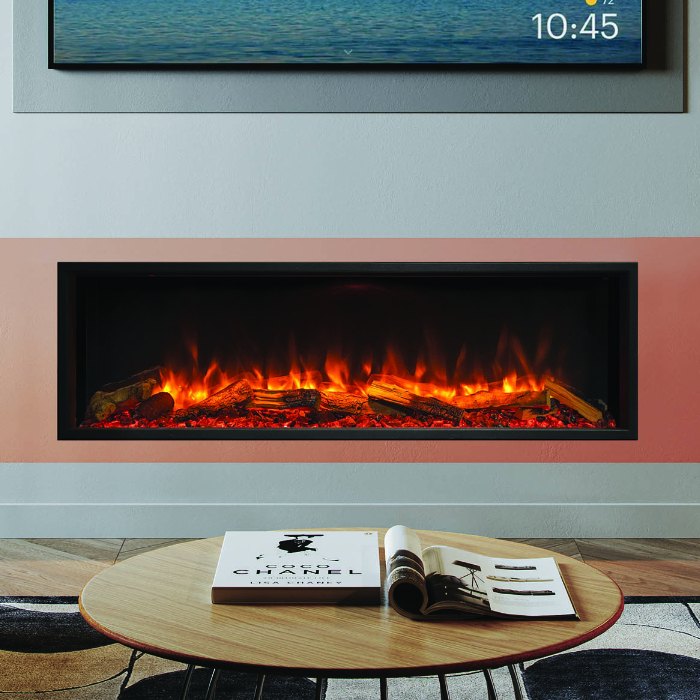 amberglo 50 inch wall fireplace