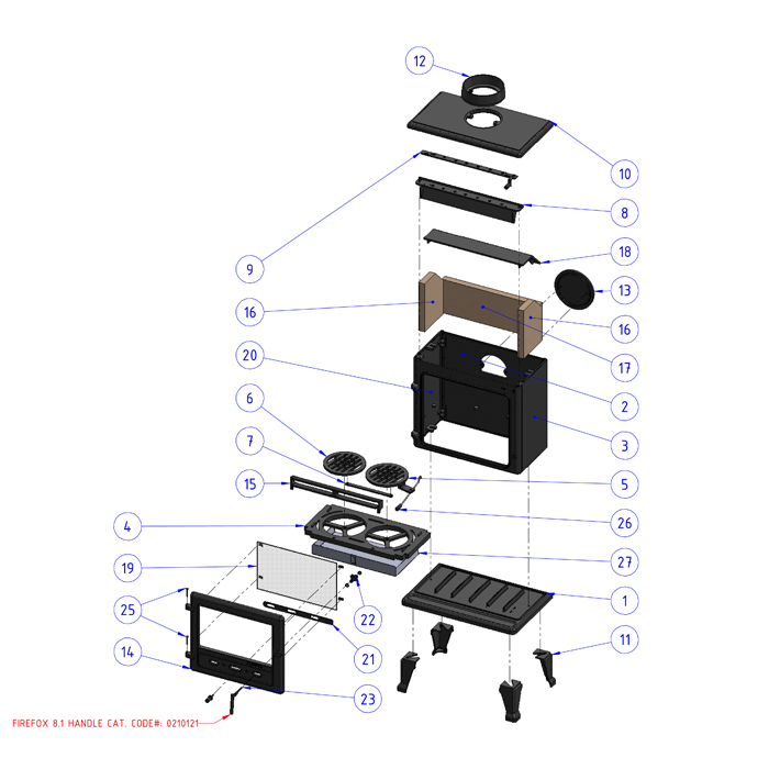 Spare Parts - Firefox 8 | Stoves Are Us