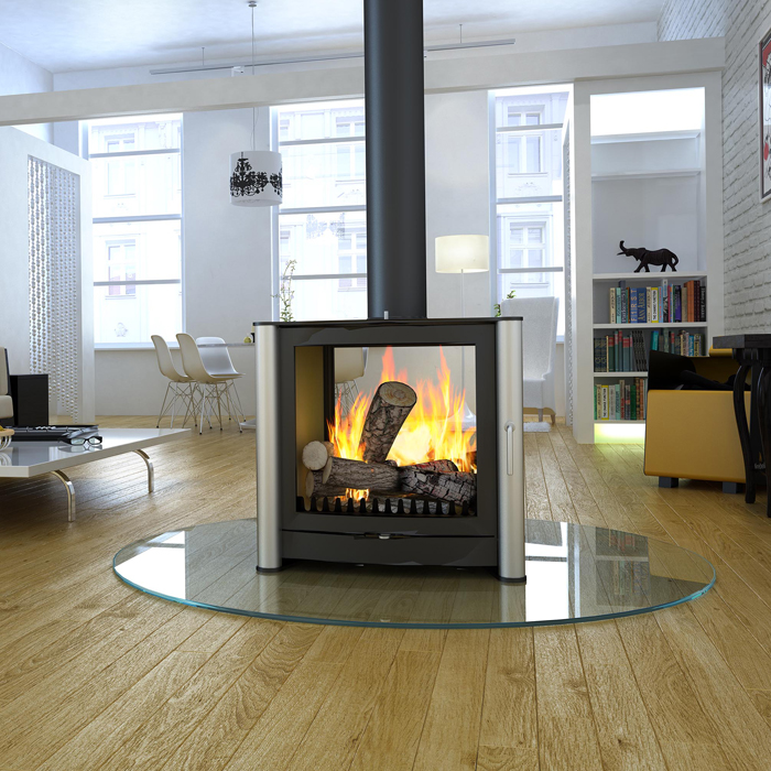 Firebelly FB3 Double Sided Wood Burning Stove | Stoves Are Us