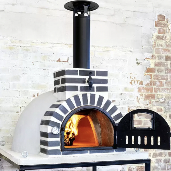 Fuego Clasico 70 Wood Fired Pizza Oven, Grey Conrete | Stoves Are Us
