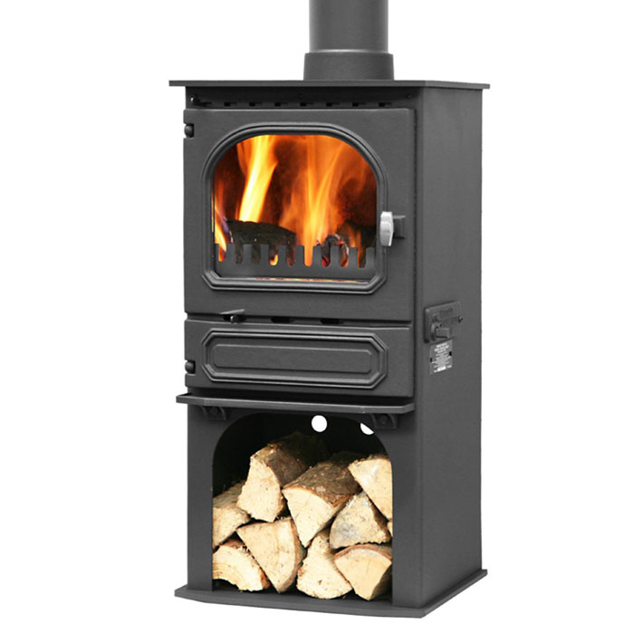 Dunsley Highlander 5 Enviroburn Log Store Multifuel / Wood Burning Stove |  Stoves Are Us