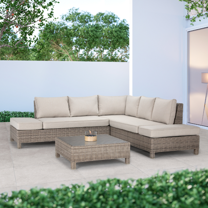 Palma 9 seater shop corner lounge set