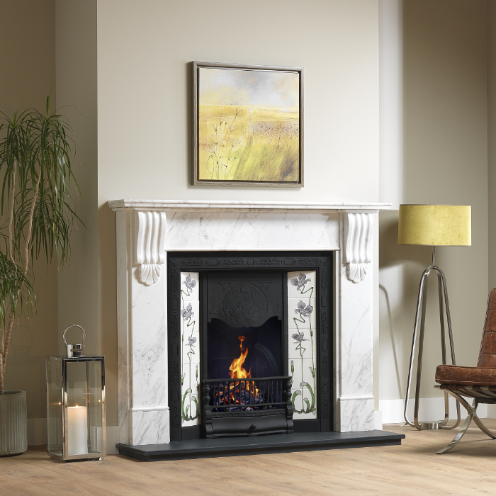 Gallery Kingston 56 Kallos Marble Fireplace Surround | Stoves Are Us