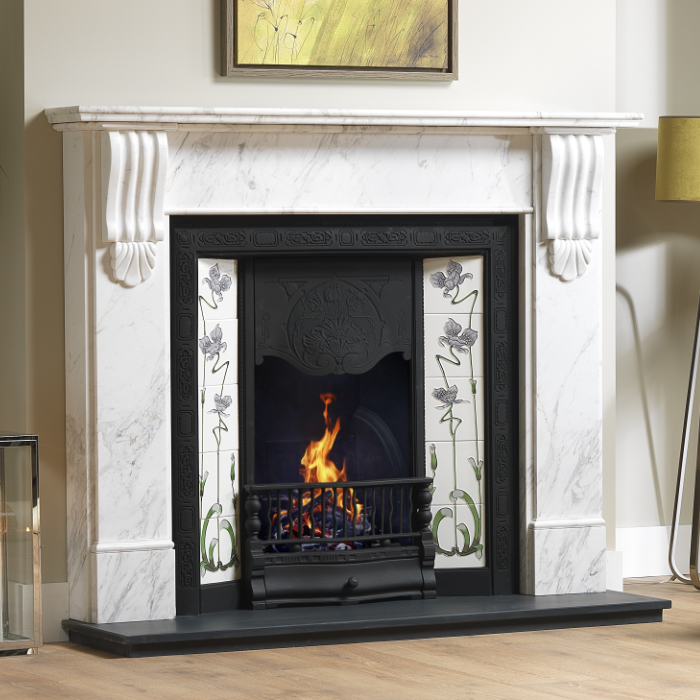 Gallery Kingston 56 Kallos Marble Fireplace Surround | Stoves Are Us