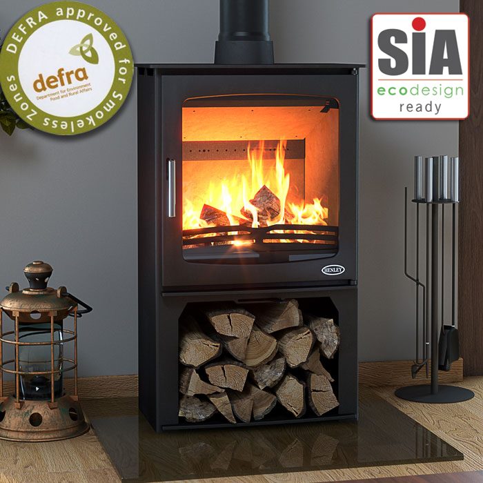Henley Hazelwood Logstore Wood Burning Stove | Stoves Are Us