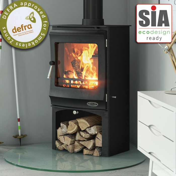 Henley Elcombe 5 Log Store Wood Burning Stove | Stoves Are Us