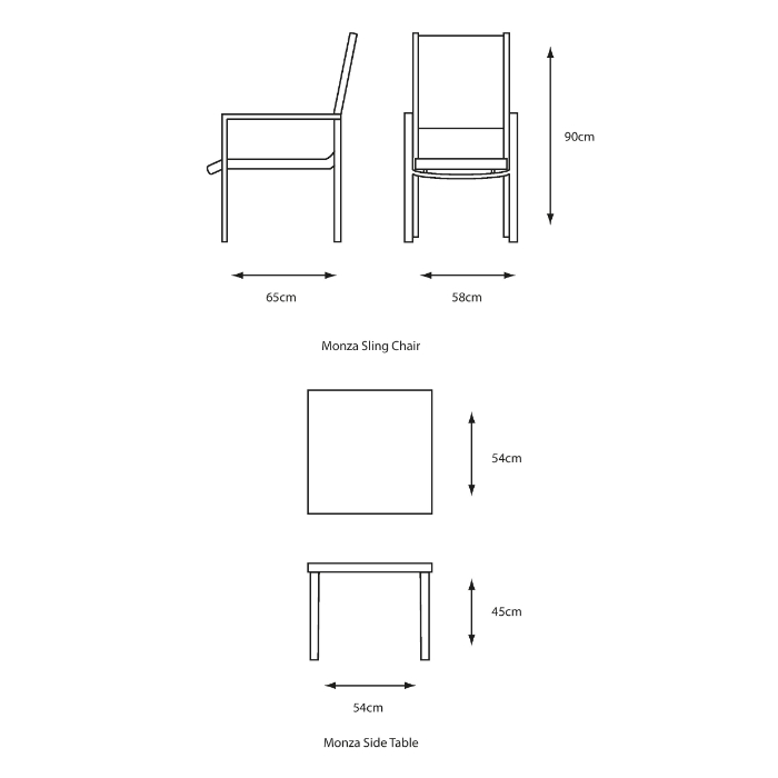 White sling chair cheap