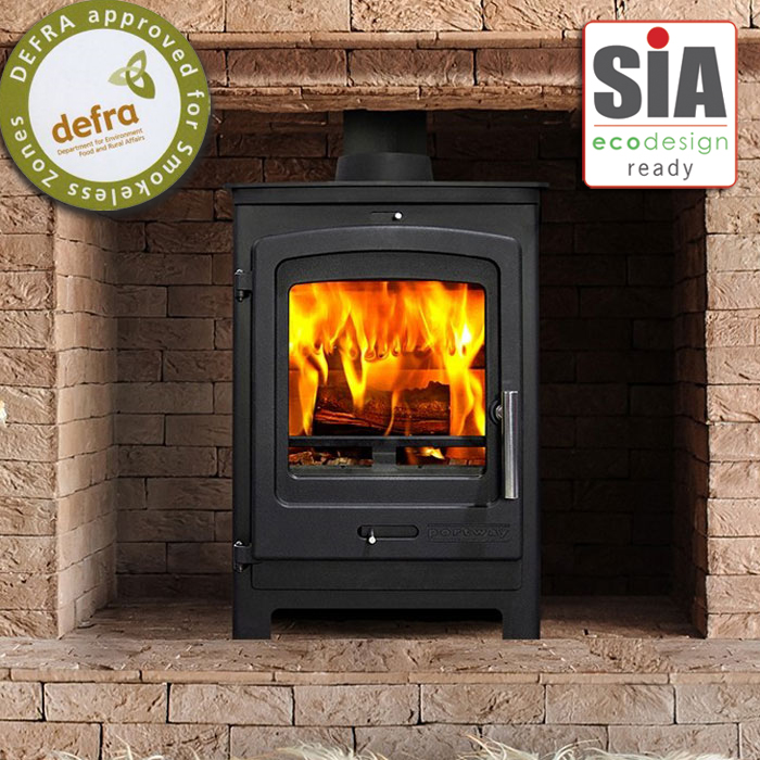 Portway P1 Contemporary Multi-Fuel Stove | Stoves Are Us
