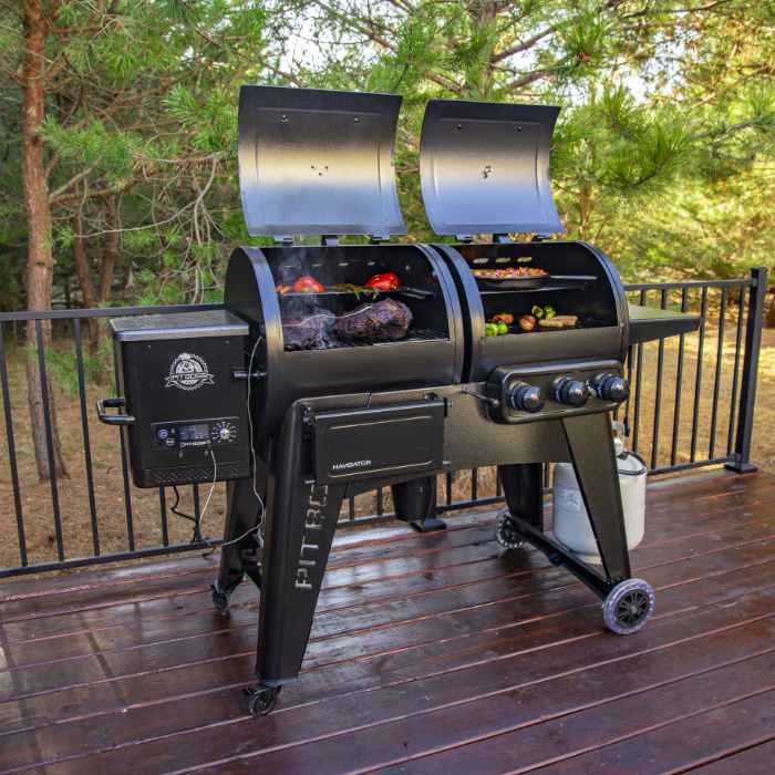 Pit Boss Navigator 1230 Gas Pellet Combination Grill Stoves Are Us