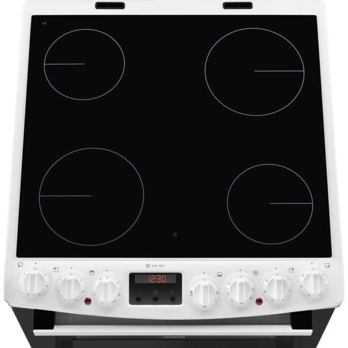 Zanussi AirFry ZCV69360WA 60cm Electric Ceramic Cooker White